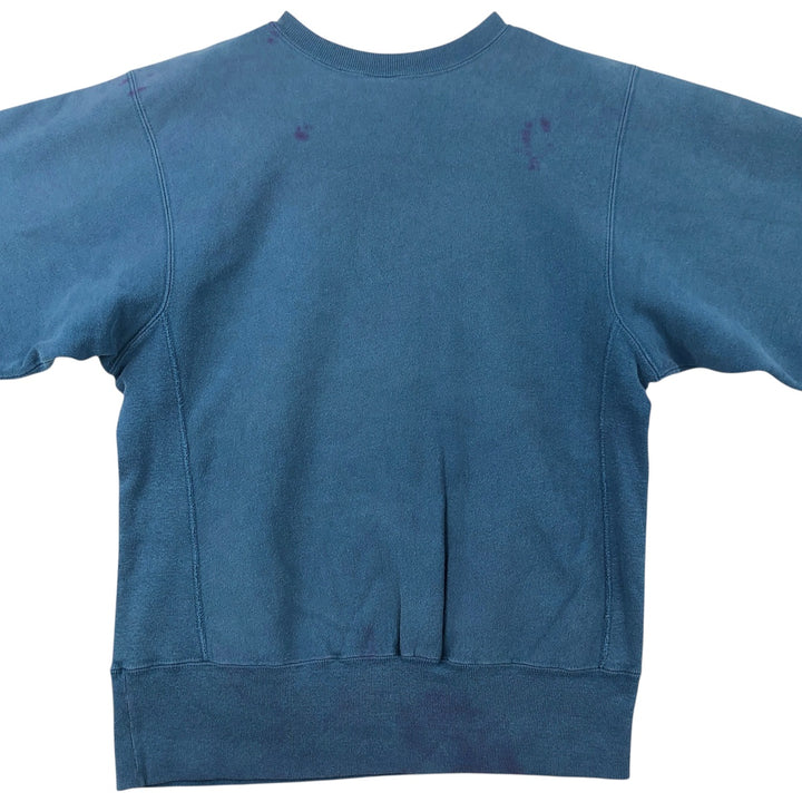 Vintage 90'S Champion Reverse Weave sweatshirt with embroidered tag, made in the USA, size L. cotton blue type Vintage Second Hand