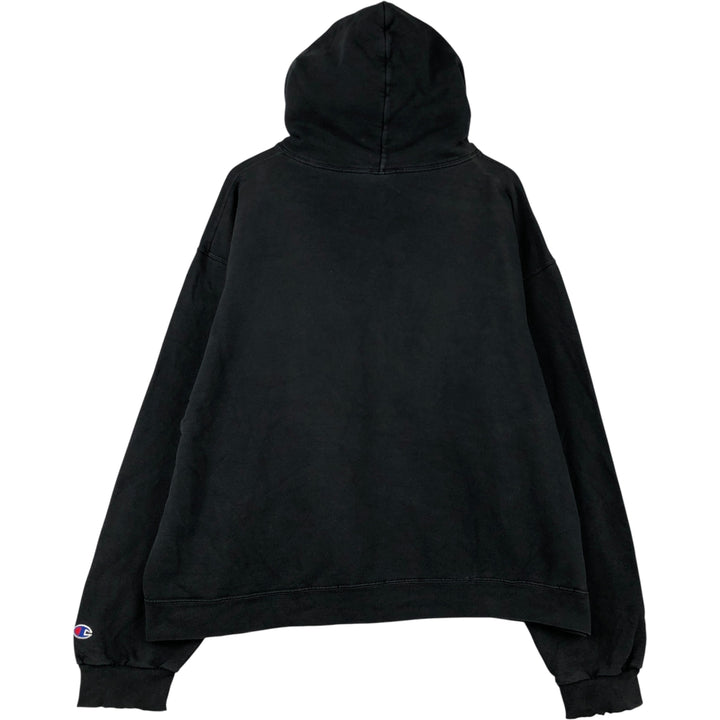 2000'S Champion Authentic Athletic Apparel Pullover Hoodie, Men's XL cotton black type Vintage Second Hand