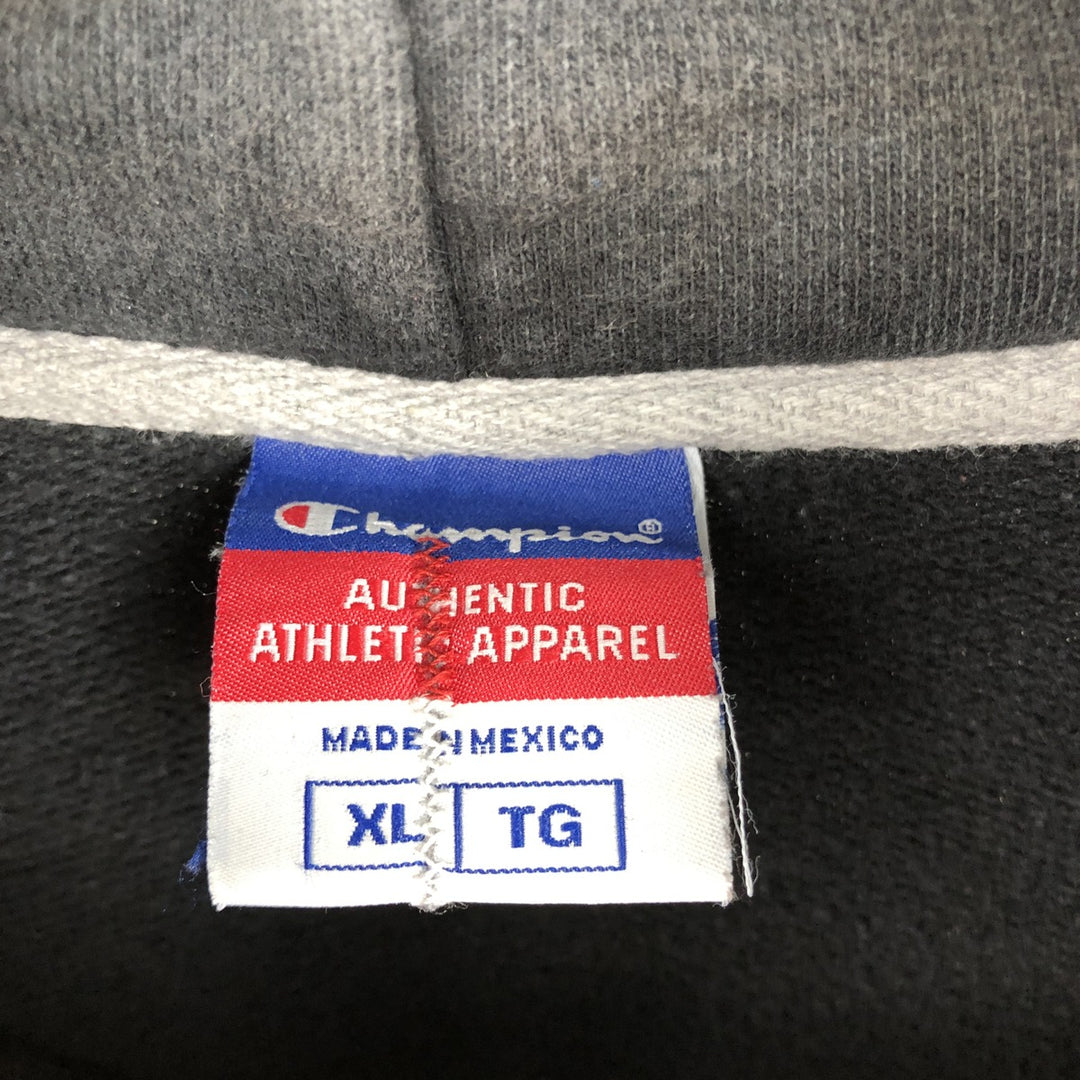2000'S Champion Authentic Athletic Apparel Pullover Hoodie, Men's XL cotton black type Vintage Second Hand