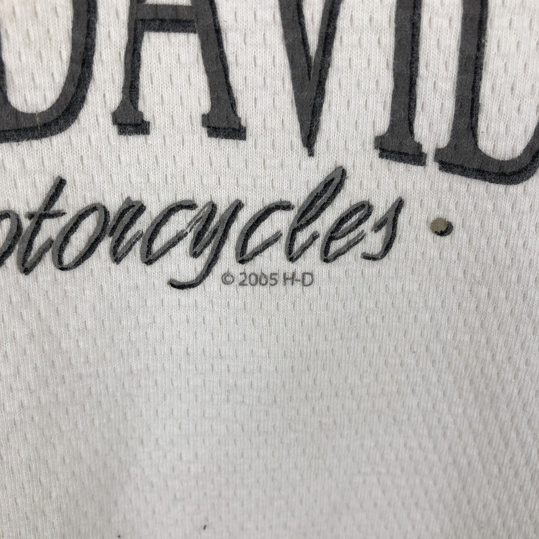 00'S Harley-Davidson Long Sleeve T-Shirt Made in USA Men's XL cotton white type Vintage Second Hand