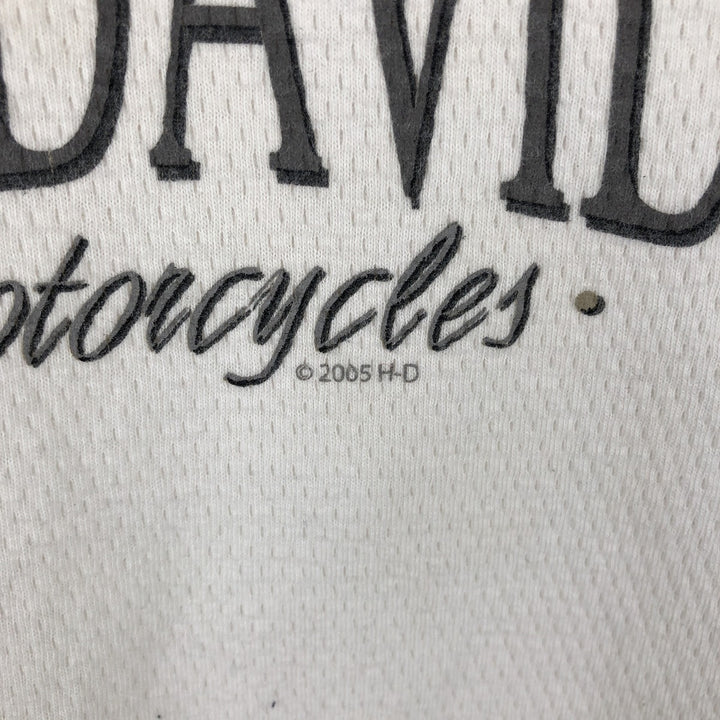 00'S Harley-Davidson Long Sleeve T-Shirt Made in USA Men's XL cotton white type Vintage Second Hand