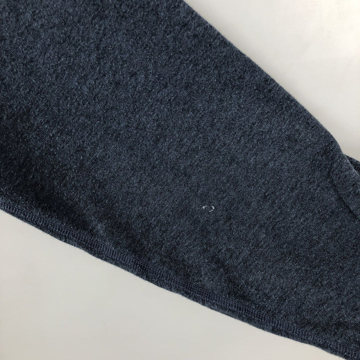90s-00'S LLBean Henley Neck Long Sleeve T-Shirt, Made in Canada, Men's Size XL cotton navy blue type Vintage Second Hand