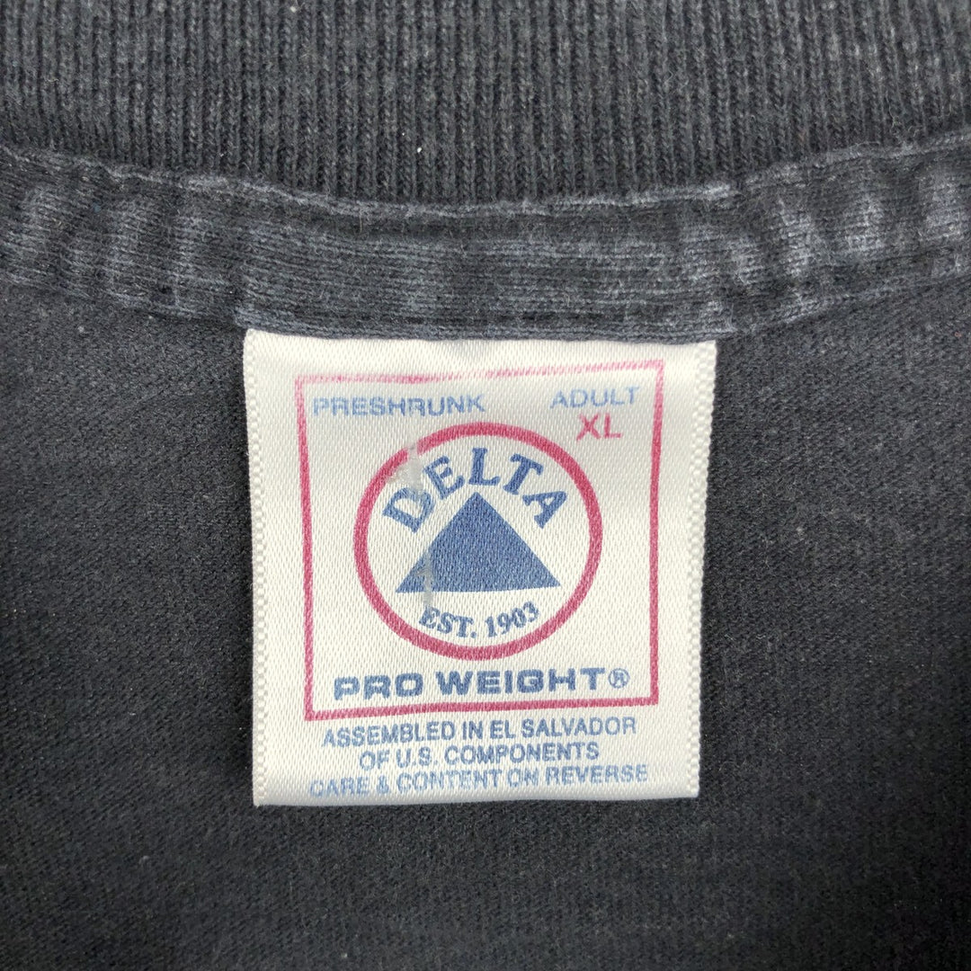 2000'S DELTA BUSCH GARDENS Busch Gardens Long Sleeve T-Shirt, Men's XL cotton black type Vintage Second Hand