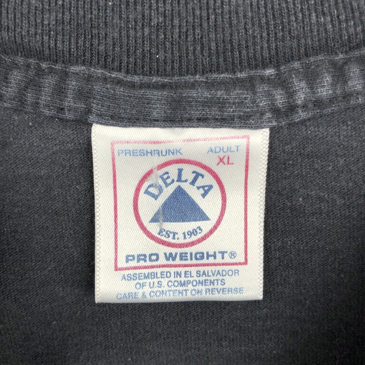 2000'S DELTA BUSCH GARDENS Busch Gardens Long Sleeve T-Shirt, Men's XL cotton black type Vintage Second Hand