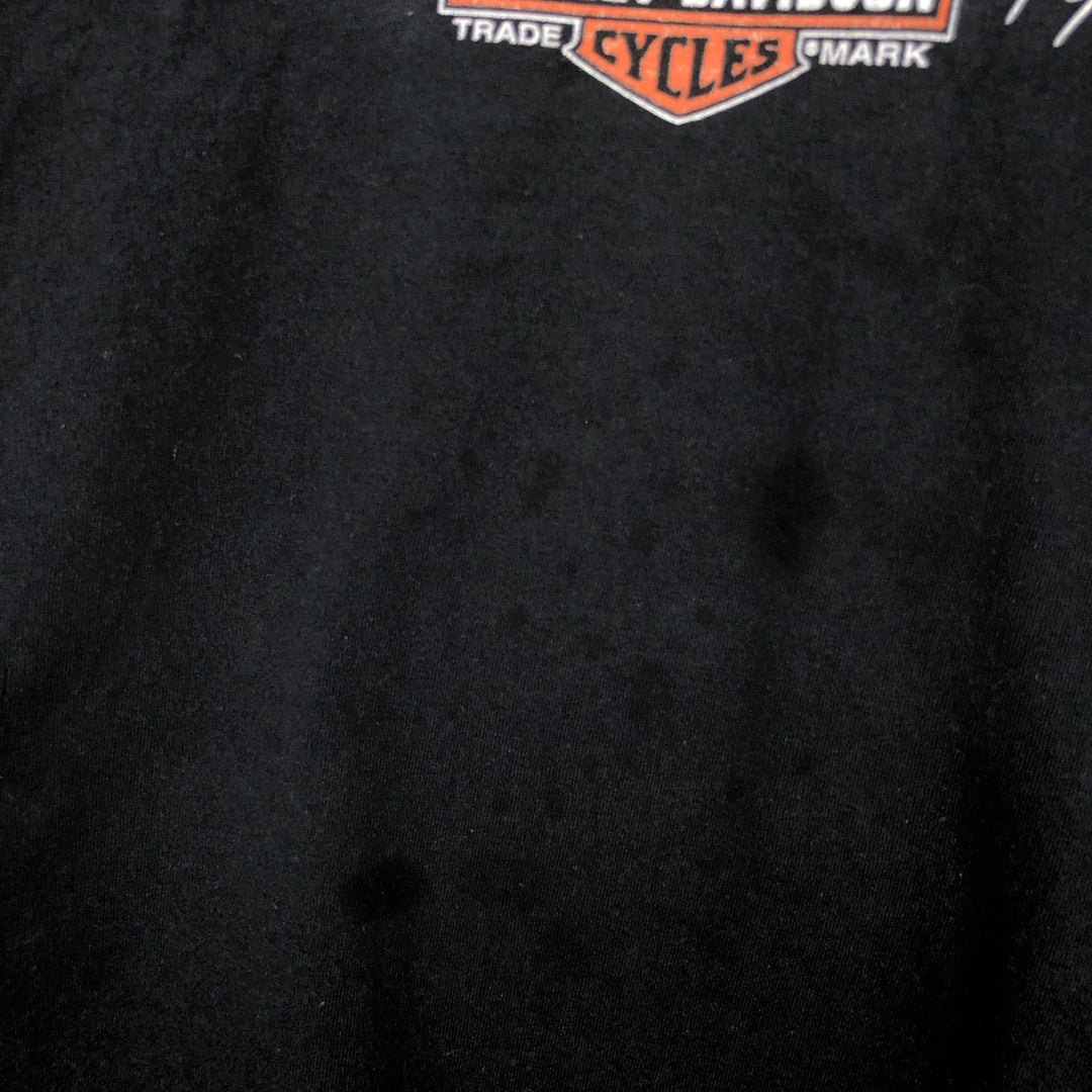 Harley-Davidson HARLEY-DAVIDSON MUSEUM Motorcycle Long Sleeve T-Shirt, Men's XXL cotton black type Vintage Second Hand