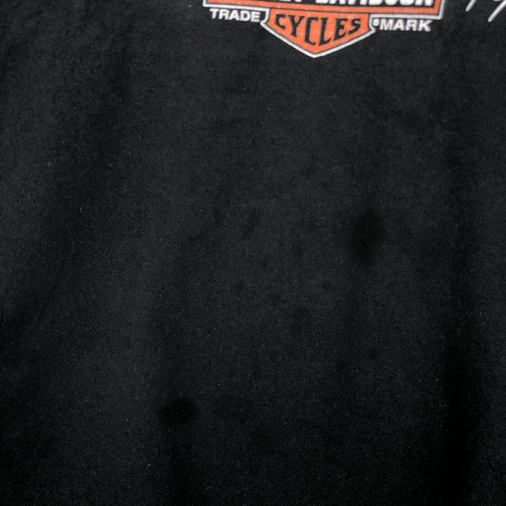 Harley-Davidson HARLEY-DAVIDSON MUSEUM Motorcycle Long Sleeve T-Shirt, Men's XXL cotton black type Vintage Second Hand