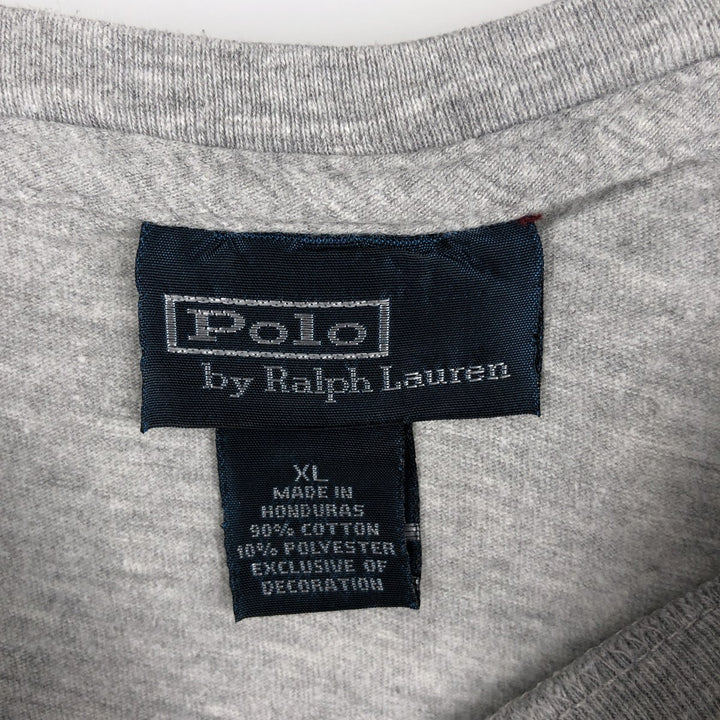 Ralph Lauren POLO by Ralph Lauren long-sleeved T-shirt, men's size XL cotton gray type Vintage Second Hand