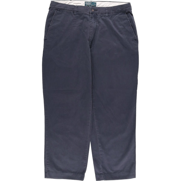 Ralph Lauren POLO by Ralph Lauren Chino Pants Men's W36 cotton navy blue type Vintage Second Hand