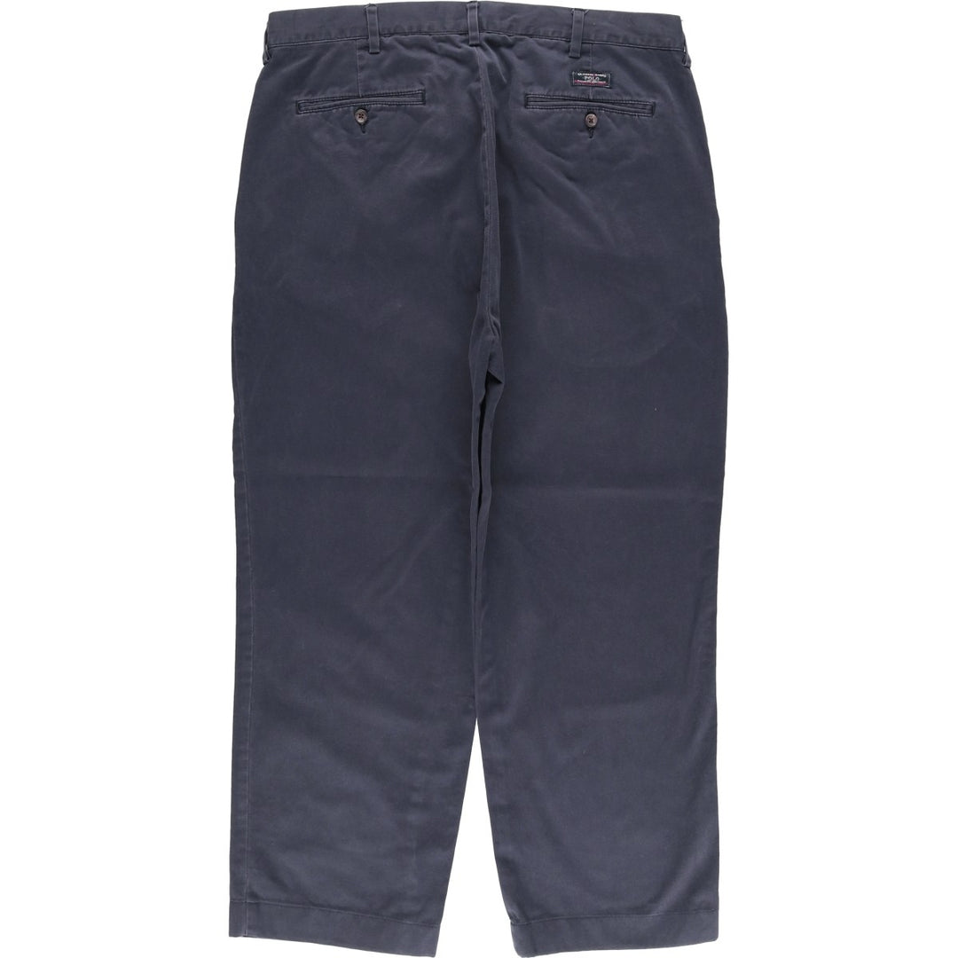 Ralph Lauren POLO by Ralph Lauren Chino Pants Men's W36 cotton navy blue type Vintage Second Hand