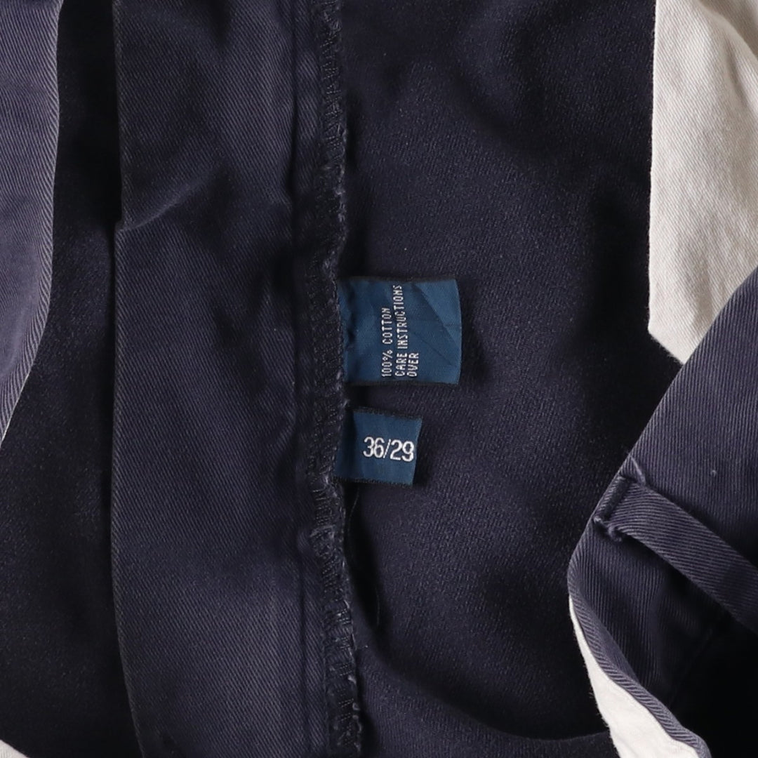 Ralph Lauren POLO by Ralph Lauren Chino Pants Men's W36 cotton navy blue type Vintage Second Hand