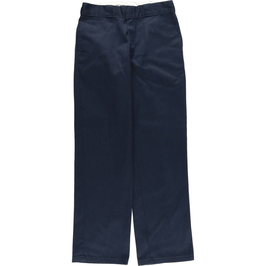 Dickies 874 ORIGINAL FIT Work Pants for Men, W30 equivalent polyester navy blue type Vintage Second Hand
