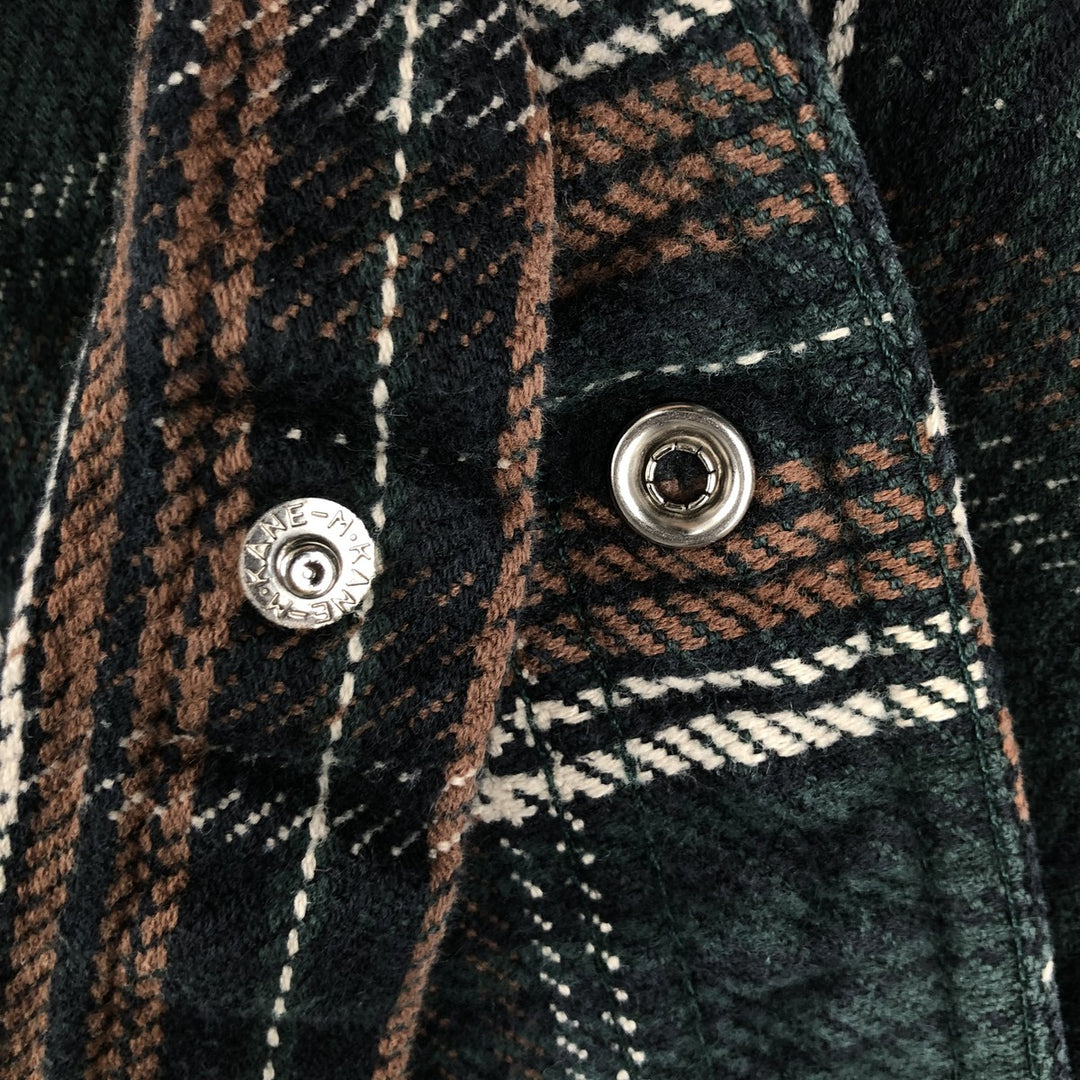 Wrangler Long Sleeve Western Heavy Flannel Check Shirt, Men's Size L unclear brown type Vintage Second Hand