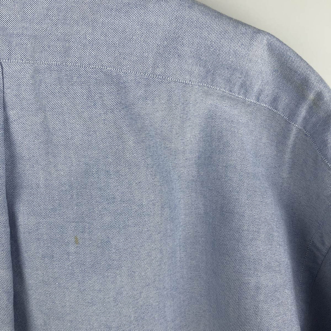 Ralph Lauren YARMOUTH long sleeve button down shirt, men's XL size cotton blue type Vintage Second Hand