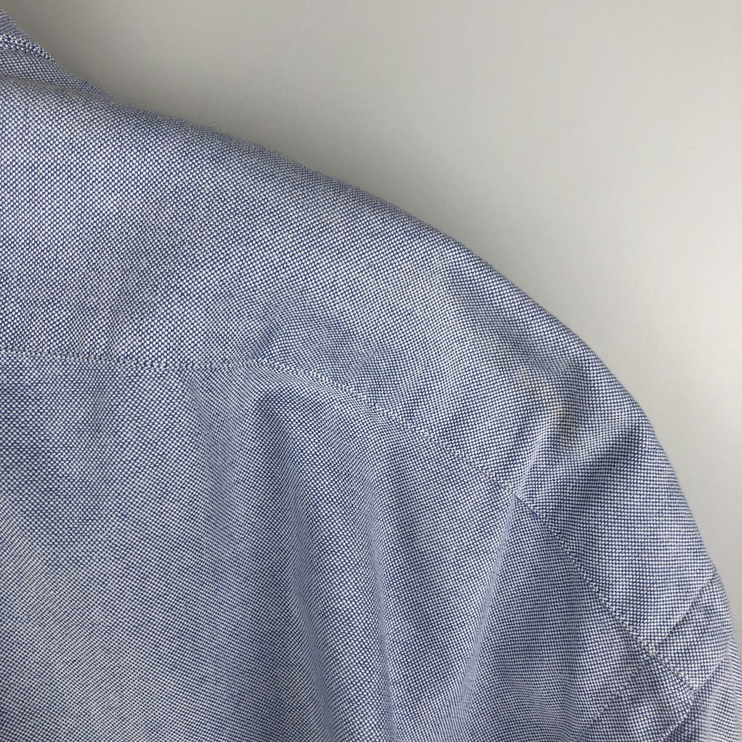 Ralph Lauren YARMOUTH long sleeve button down shirt, men's XL size cotton blue type Vintage Second Hand