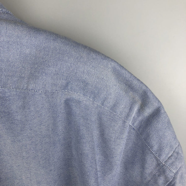 Ralph Lauren YARMOUTH long sleeve button down shirt, men's XL size cotton blue type Vintage Second Hand