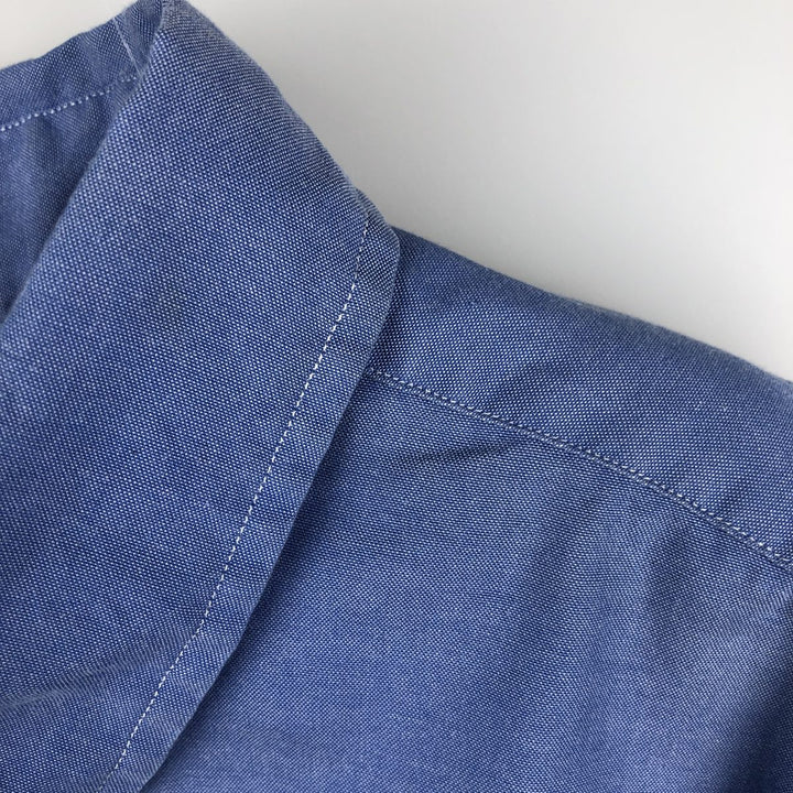 Ralph Lauren YARMOUTH long sleeve button down shirt, men's XL size cotton blue type Vintage Second Hand