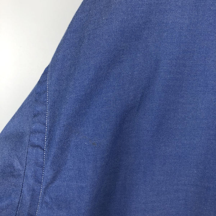 Ralph Lauren YARMOUTH long sleeve button down shirt, men's XL size cotton blue type Vintage Second Hand