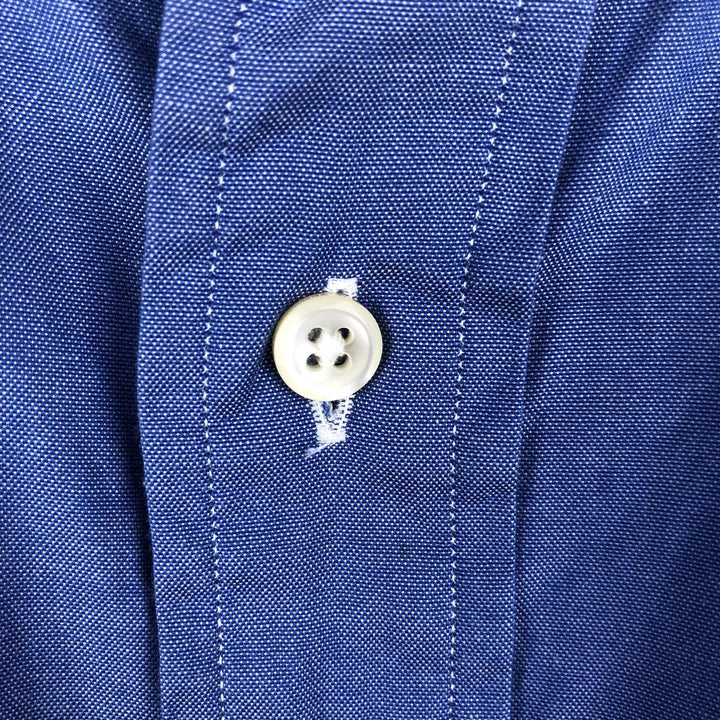 Ralph Lauren YARMOUTH long sleeve button down shirt, men's XXL size cotton blue type Vintage Second Hand