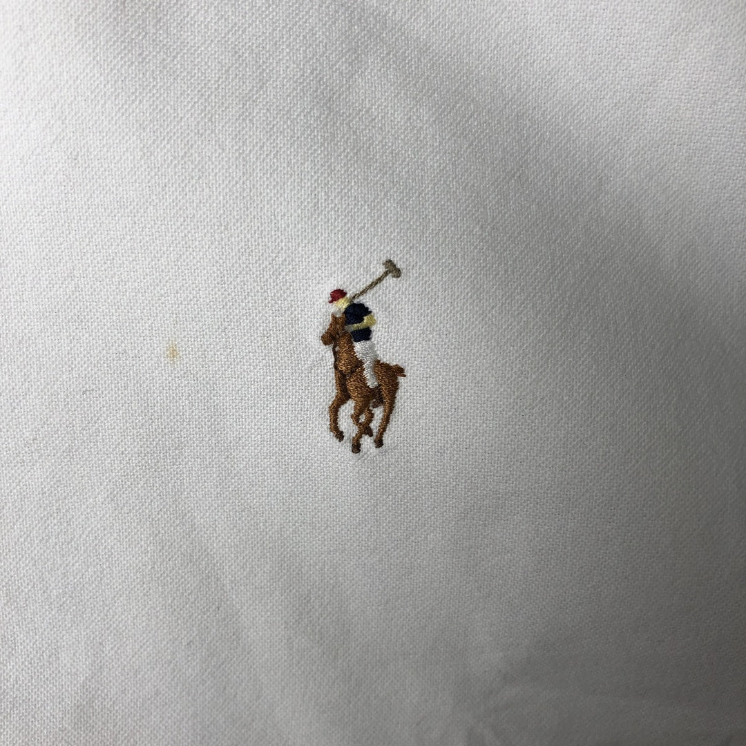 Ralph Lauren POLO by Ralph Lauren long sleeve button down shirt, men's size L cotton white type Vintage Second Hand