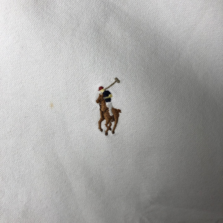 Ralph Lauren POLO by Ralph Lauren long sleeve button down shirt, men's size L cotton white type Vintage Second Hand