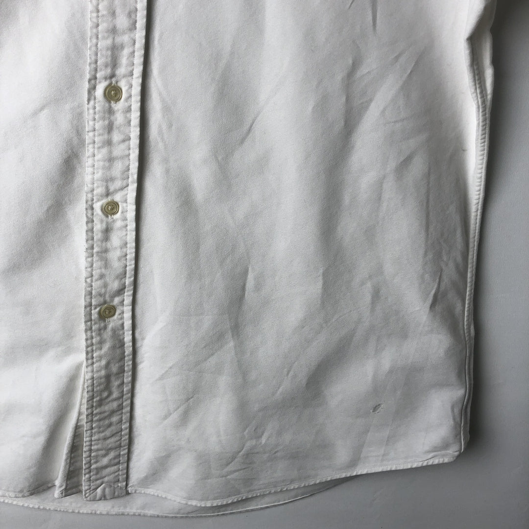 Ralph Lauren POLO by Ralph Lauren long sleeve button down shirt, men's size L cotton white type Vintage Second Hand
