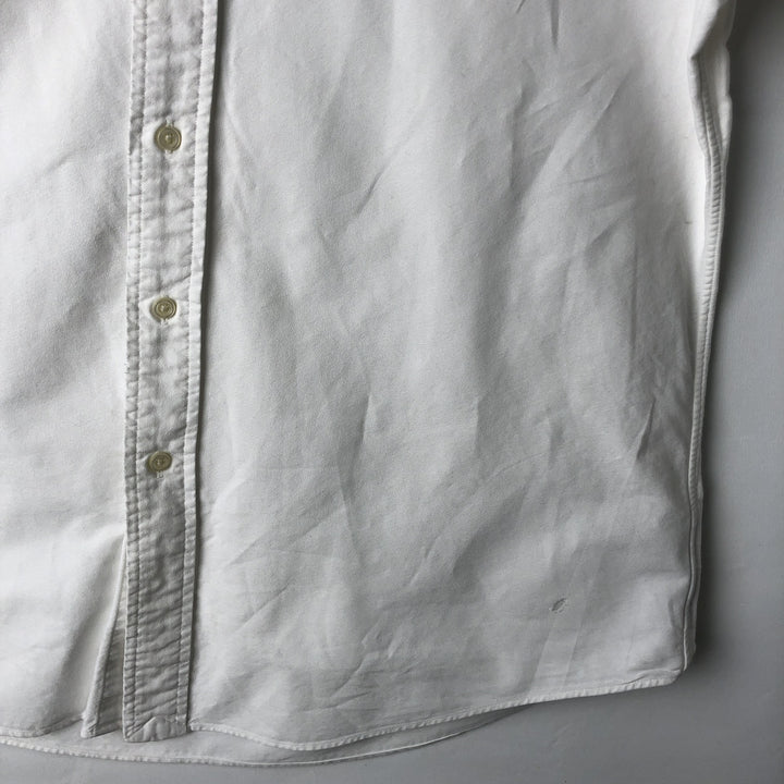 Ralph Lauren POLO by Ralph Lauren long sleeve button down shirt, men's size L cotton white type Vintage Second Hand