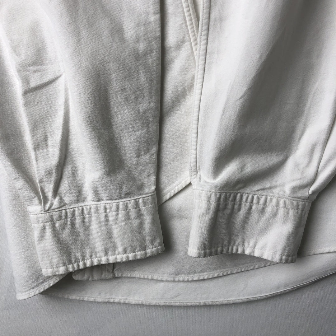 Ralph Lauren POLO by Ralph Lauren long sleeve button down shirt, men's size L cotton white type Vintage Second Hand