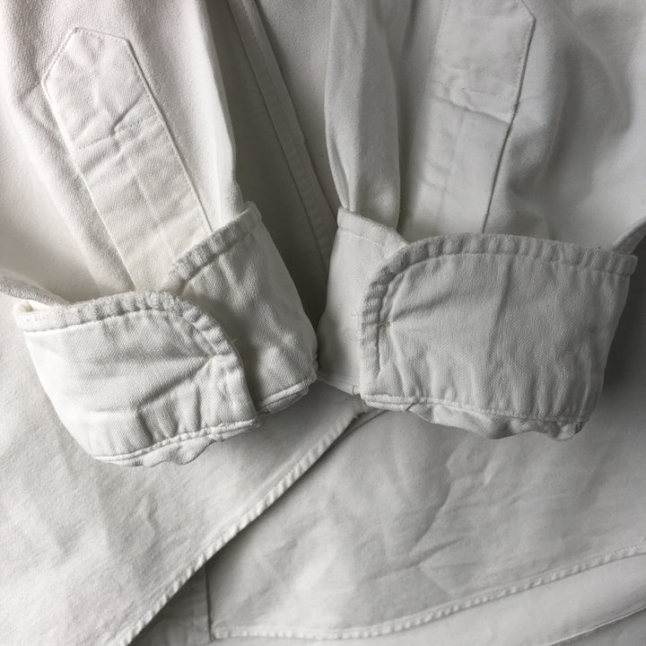 Ralph Lauren POLO by Ralph Lauren long sleeve button down shirt, men's size L cotton white type Vintage Second Hand