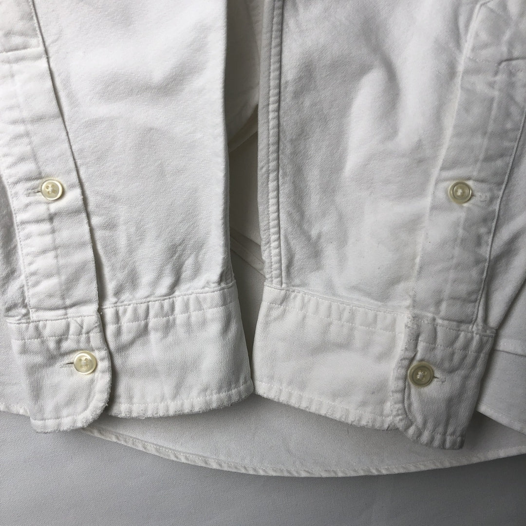 Ralph Lauren POLO by Ralph Lauren long sleeve button down shirt, men's size L cotton white type Vintage Second Hand