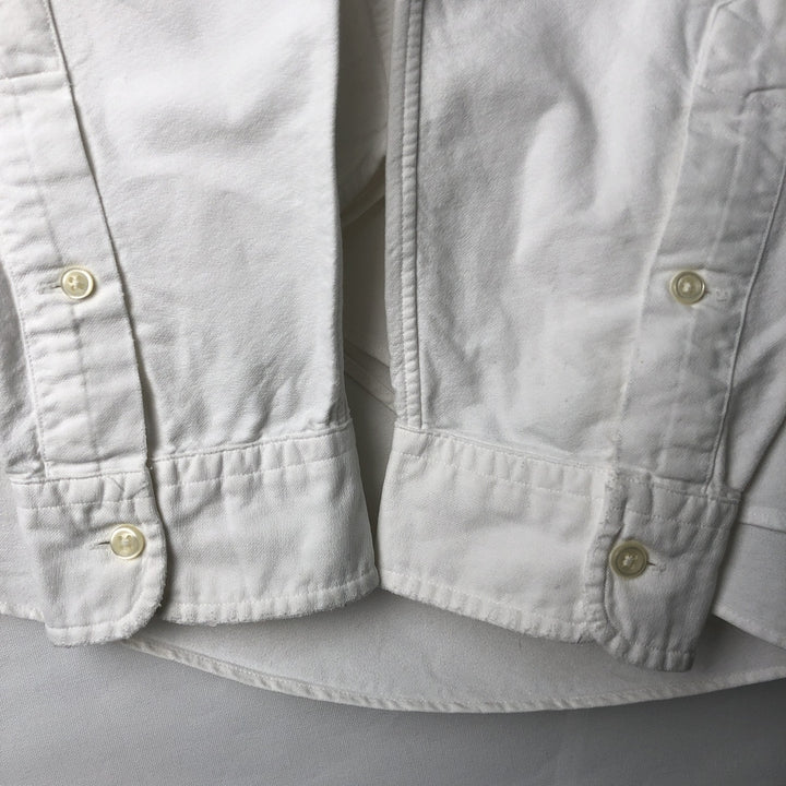 Ralph Lauren POLO by Ralph Lauren long sleeve button down shirt, men's size L cotton white type Vintage Second Hand