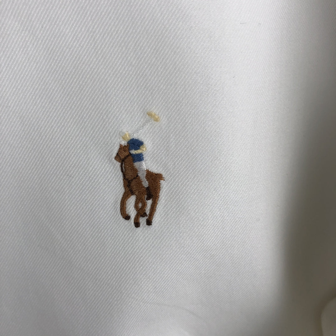Ralph Lauren POLO by Ralph Lauren REGENT CUSTOM FIT long-sleeved cotton shirt, men's size M cotton white type Vintage Second Hand