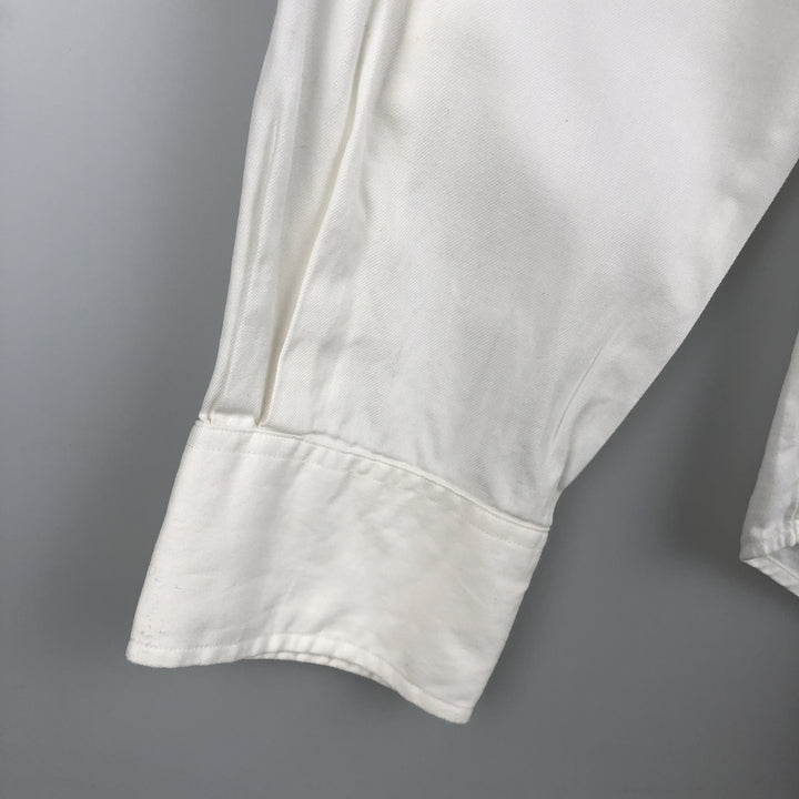 Ralph Lauren POLO by Ralph Lauren REGENT CUSTOM FIT long-sleeved cotton shirt, men's size M cotton white type Vintage Second Hand