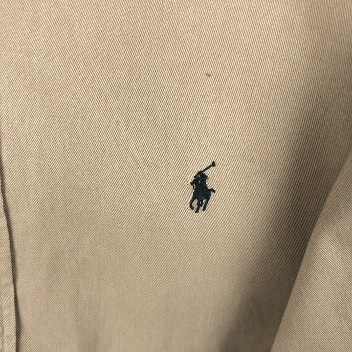 Ralph Lauren BLAKE long sleeve button down shirt, men's XL size cotton Beige type Vintage Second Hand
