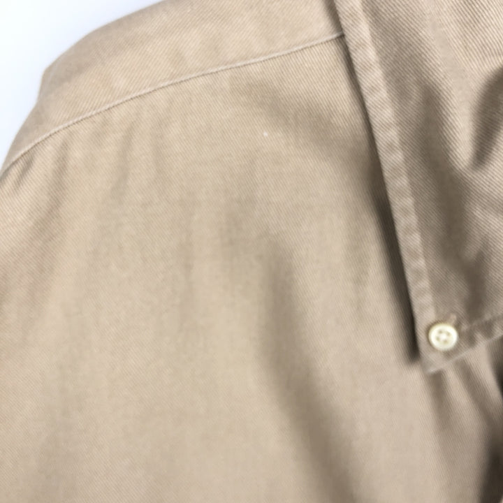 Ralph Lauren BLAKE long sleeve button down shirt, men's XL size cotton Beige type Vintage Second Hand