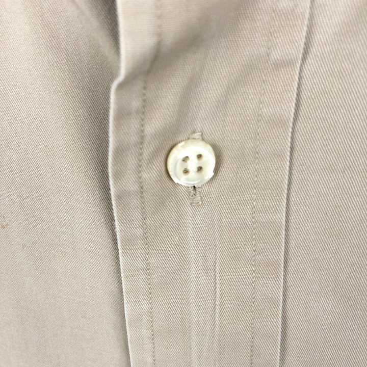 Ralph Lauren BLAKE long sleeve button down shirt, men's XL size cotton Beige type Vintage Second Hand