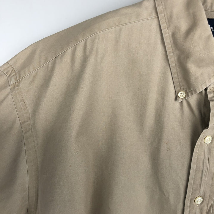 Ralph Lauren BLAKE long sleeve button down shirt, men's XL size cotton Beige type Vintage Second Hand