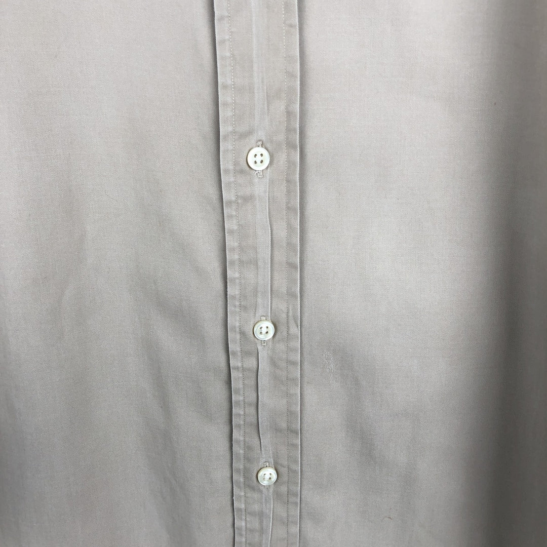 Ralph Lauren BLAKE long sleeve button down shirt, men's XL size cotton Beige type Vintage Second Hand