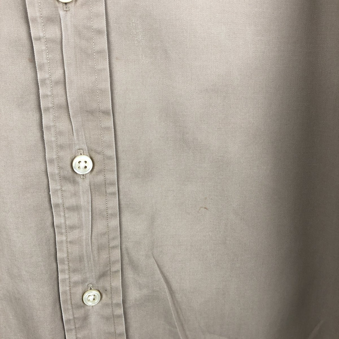 Ralph Lauren BLAKE long sleeve button down shirt, men's XL size cotton Beige type Vintage Second Hand