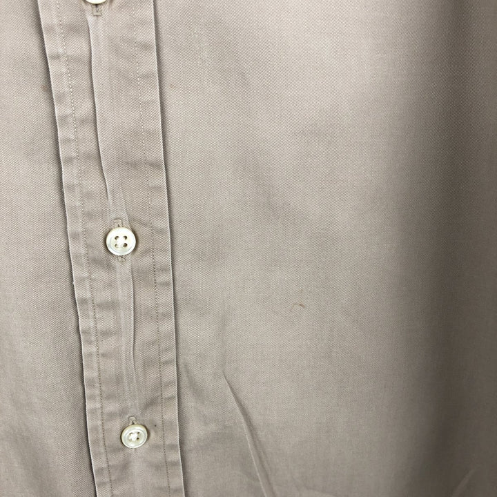 Ralph Lauren BLAKE long sleeve button down shirt, men's XL size cotton Beige type Vintage Second Hand