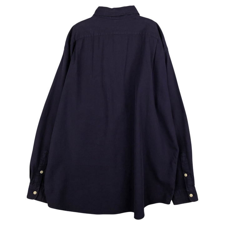 Ralph Lauren POLO by Ralph Lauren LOWELL SPORT long-sleeved cotton shirt, men's size XL cotton navy blue type Vintage Second Hand