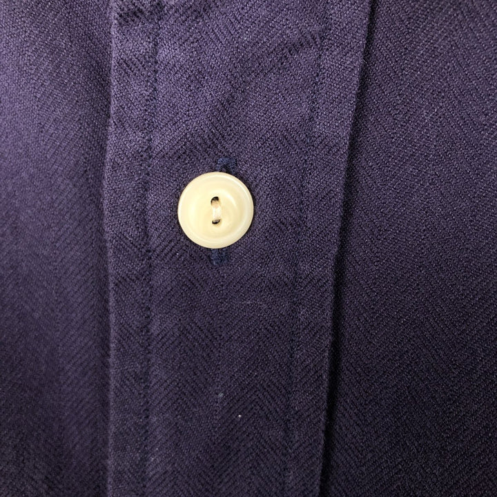 Ralph Lauren POLO by Ralph Lauren LOWELL SPORT long-sleeved cotton shirt, men's size XL cotton navy blue type Vintage Second Hand