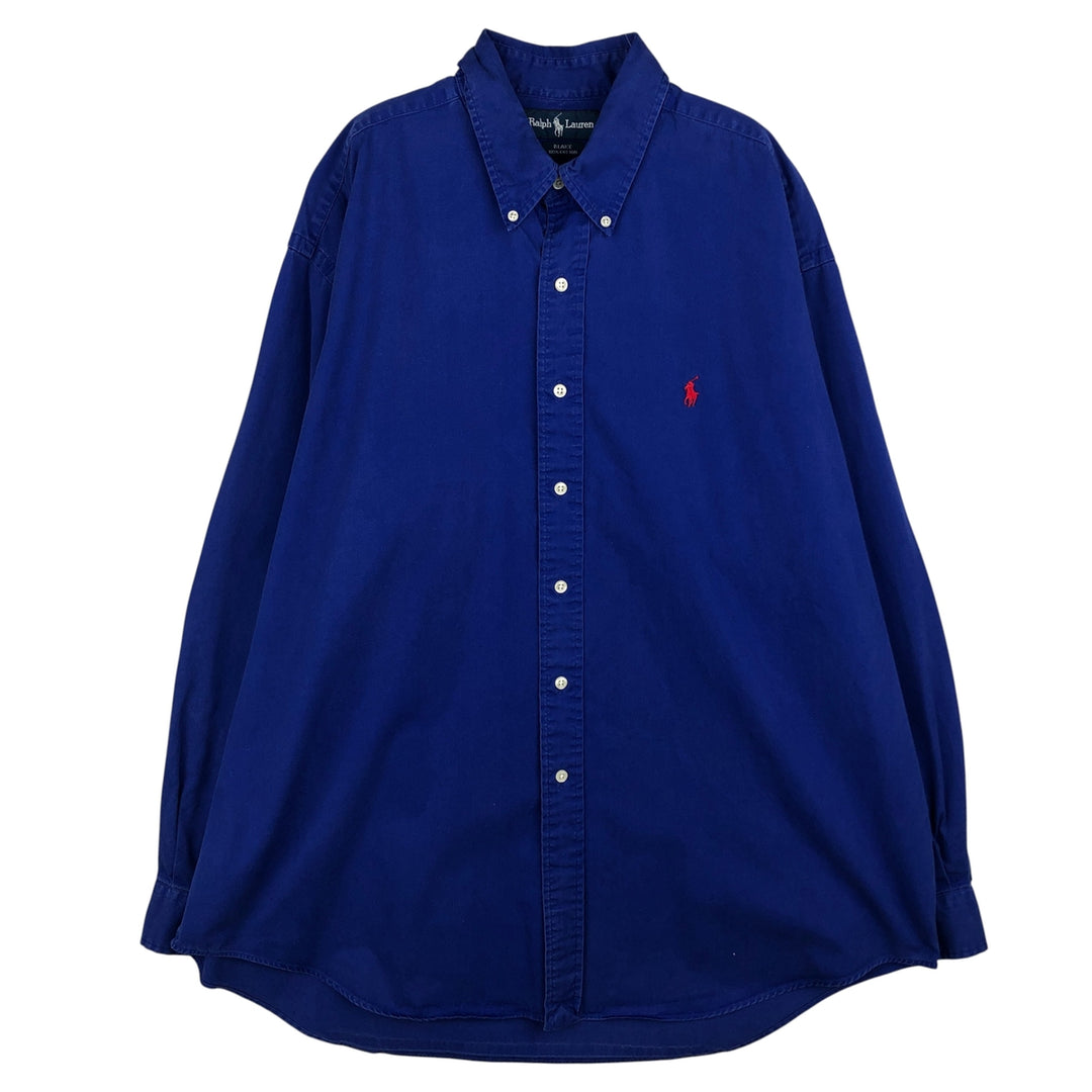 Ralph Lauren BLAKE long sleeve button down shirt, men's XL size cotton blue type Vintage Second Hand