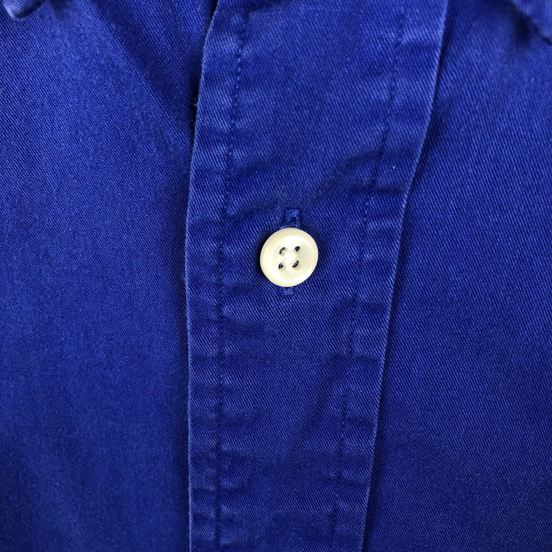 Ralph Lauren BLAKE long sleeve button down shirt, men's XL size cotton blue type Vintage Second Hand