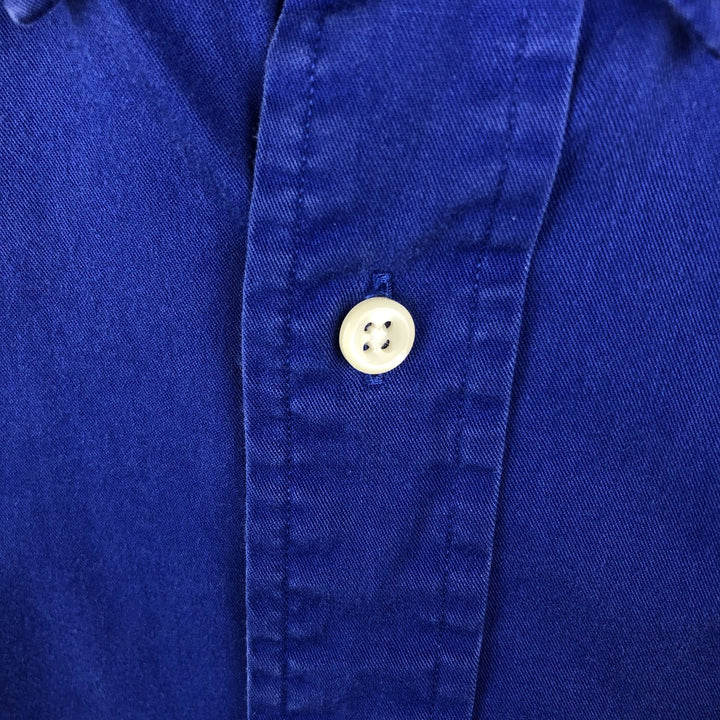 Ralph Lauren BLAKE long sleeve button down shirt, men's XL size cotton blue type Vintage Second Hand