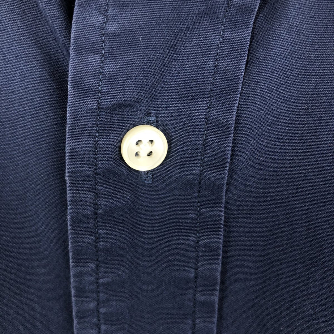 Ralph Lauren BLAKE long sleeve button down shirt, men's size L cotton navy blue type Vintage Second Hand