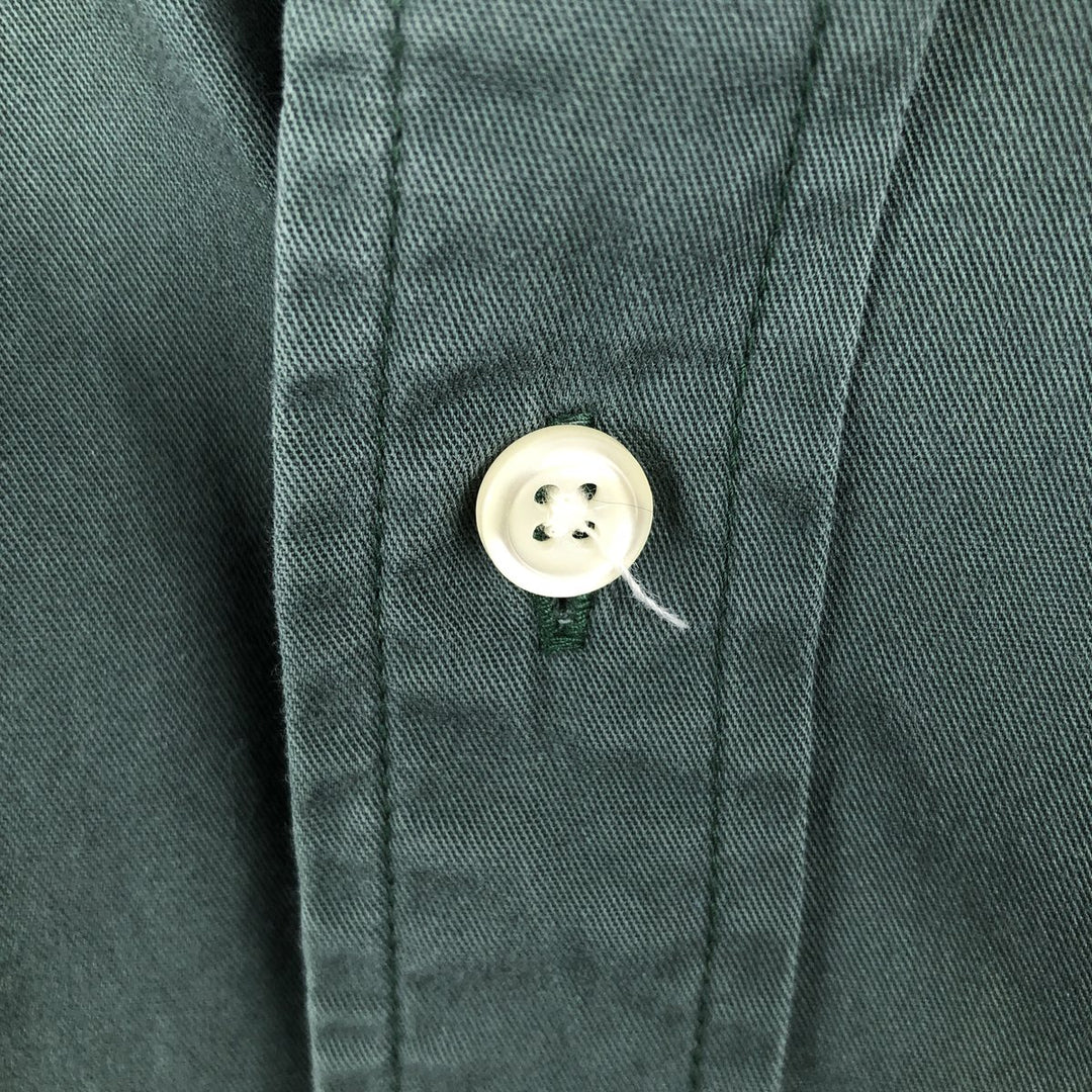 Ralph Lauren BLAKE long sleeve button down shirt, men's XL size cotton green type Vintage Second Hand