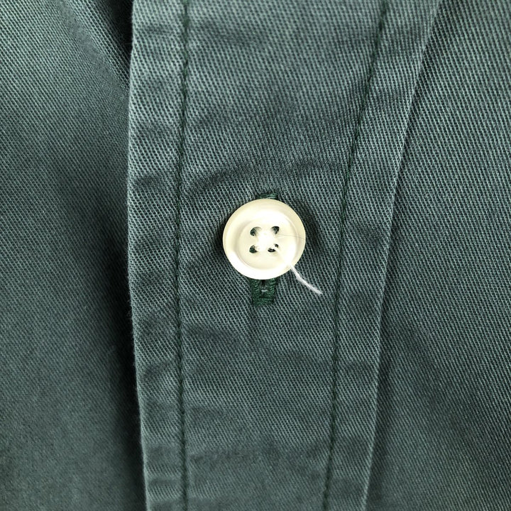 Ralph Lauren BLAKE long sleeve button down shirt, men's XL size cotton green type Vintage Second Hand