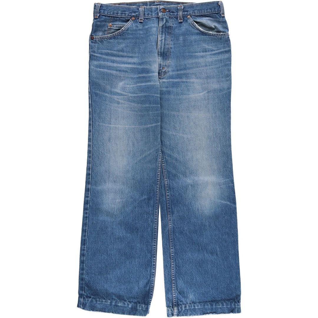 Vintage 1980'S Levi's 50518-0217 Straight-leg Denim Pants, Made in Canada, Men's Size 34 (approx.) cotton blue type Vintage Second Hand