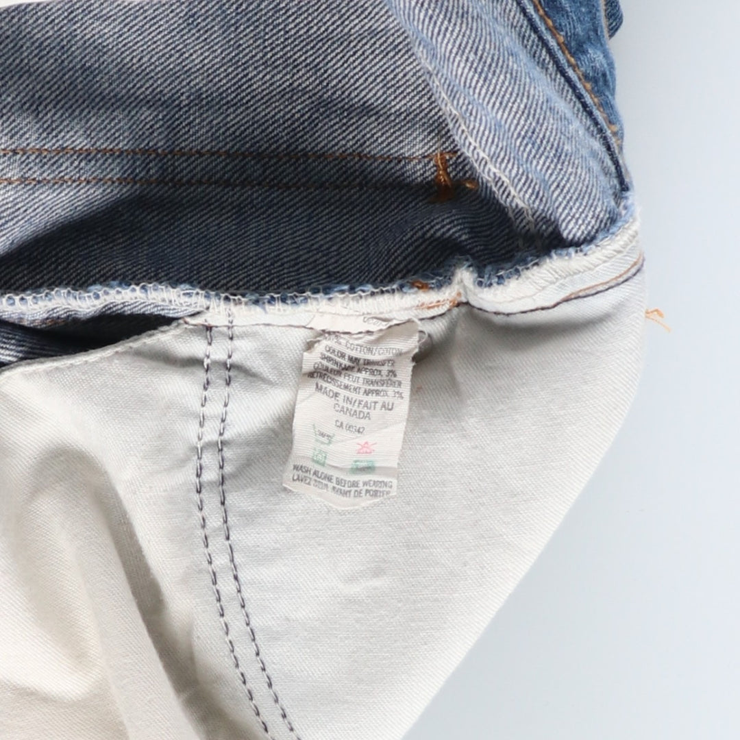 Vintage 1980'S Levi's 50518-0217 Straight-leg Denim Pants, Made in Canada, Men's Size 34 (approx.) cotton blue type Vintage Second Hand