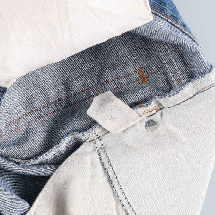 Vintage 1980'S Levi's 50518-0217 Straight-leg Denim Pants, Made in Canada, Men's Size 34 (approx.) cotton blue type Vintage Second Hand